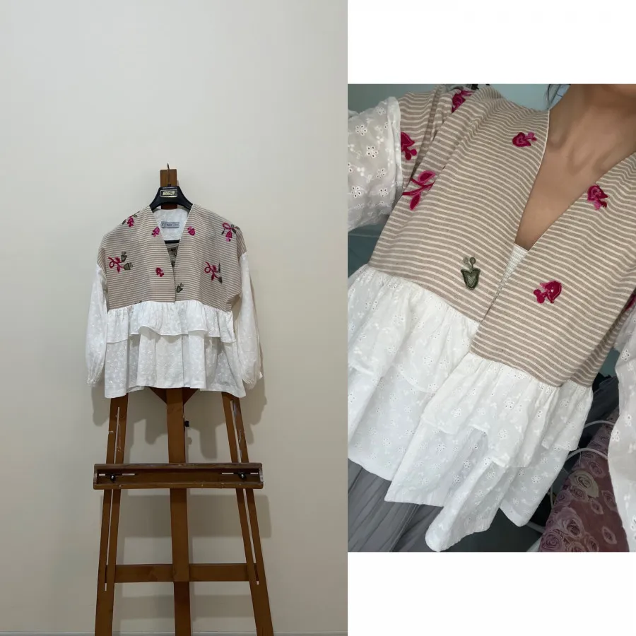 مانتو مزونی ترند سوزن دوز
