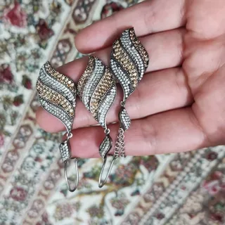 نیم ست نقره با زنجیر