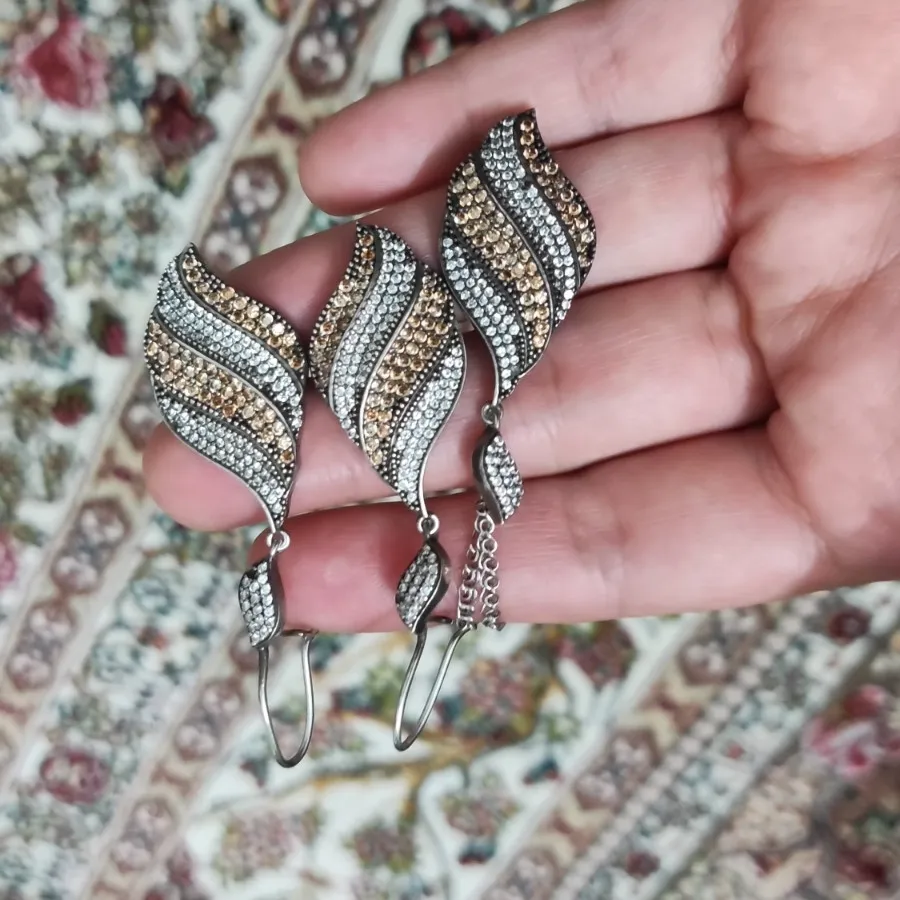 نیم ست نقره با زنجیر