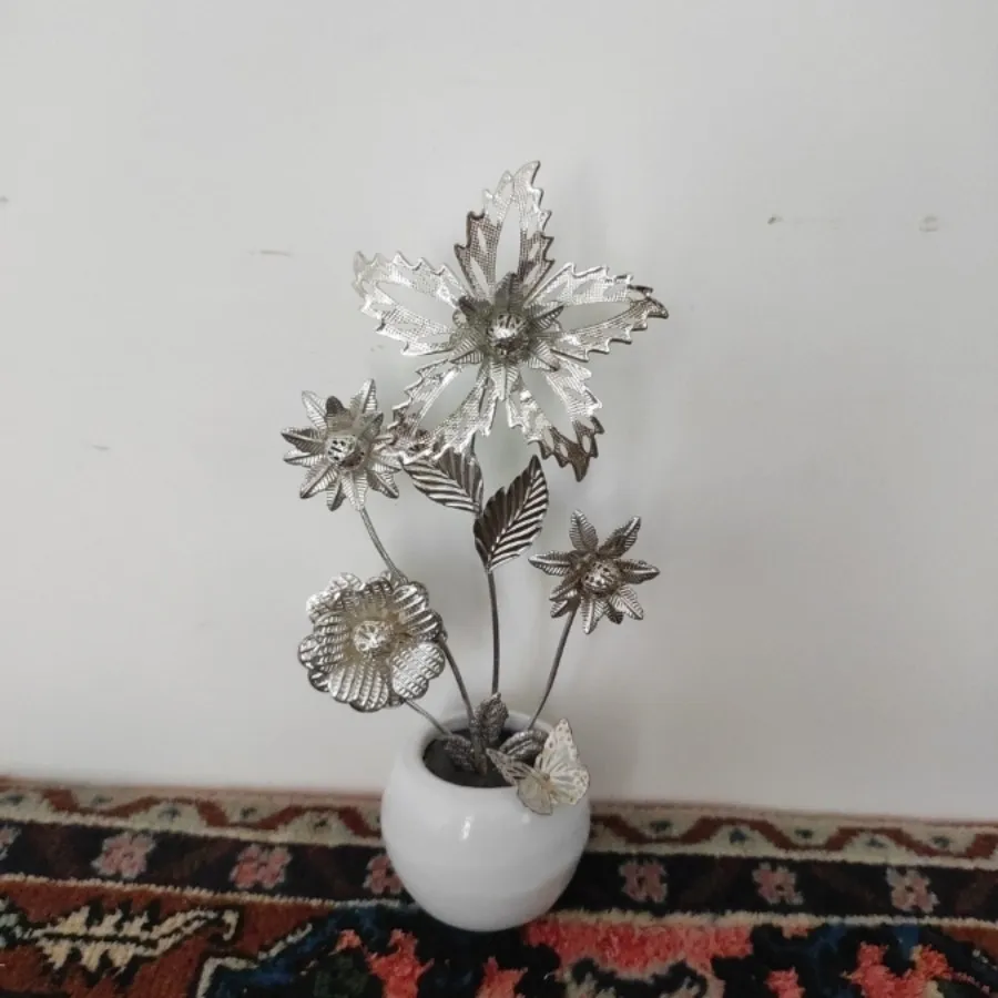 دسته گل نقره