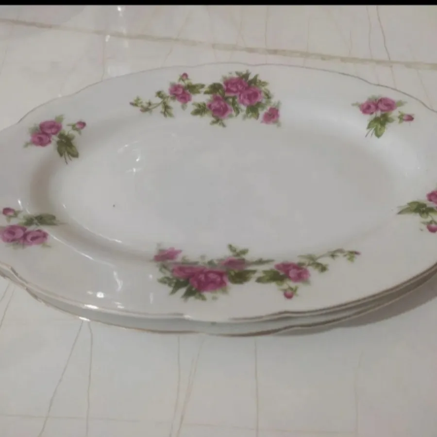 دیس و نمکدان گلسرخی