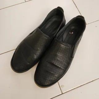 کفش چرم مشهد مشکی