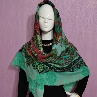 روسری نخی قواره بزرگ