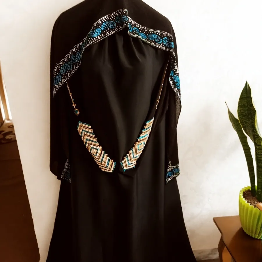 مانتوعربی نگینجواهر دوزی