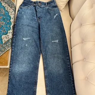 شلوار جبن نیم بگ
