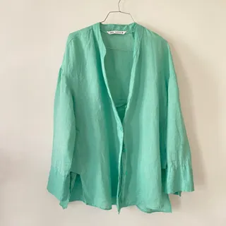 شومیز سبز زارا