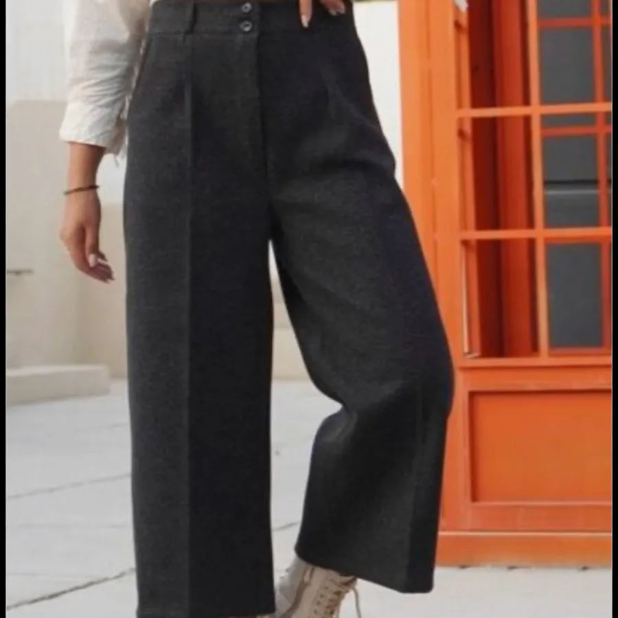 شلوار واید پارچه ای