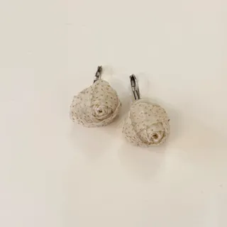 گوشواره پارچه‌ای گل