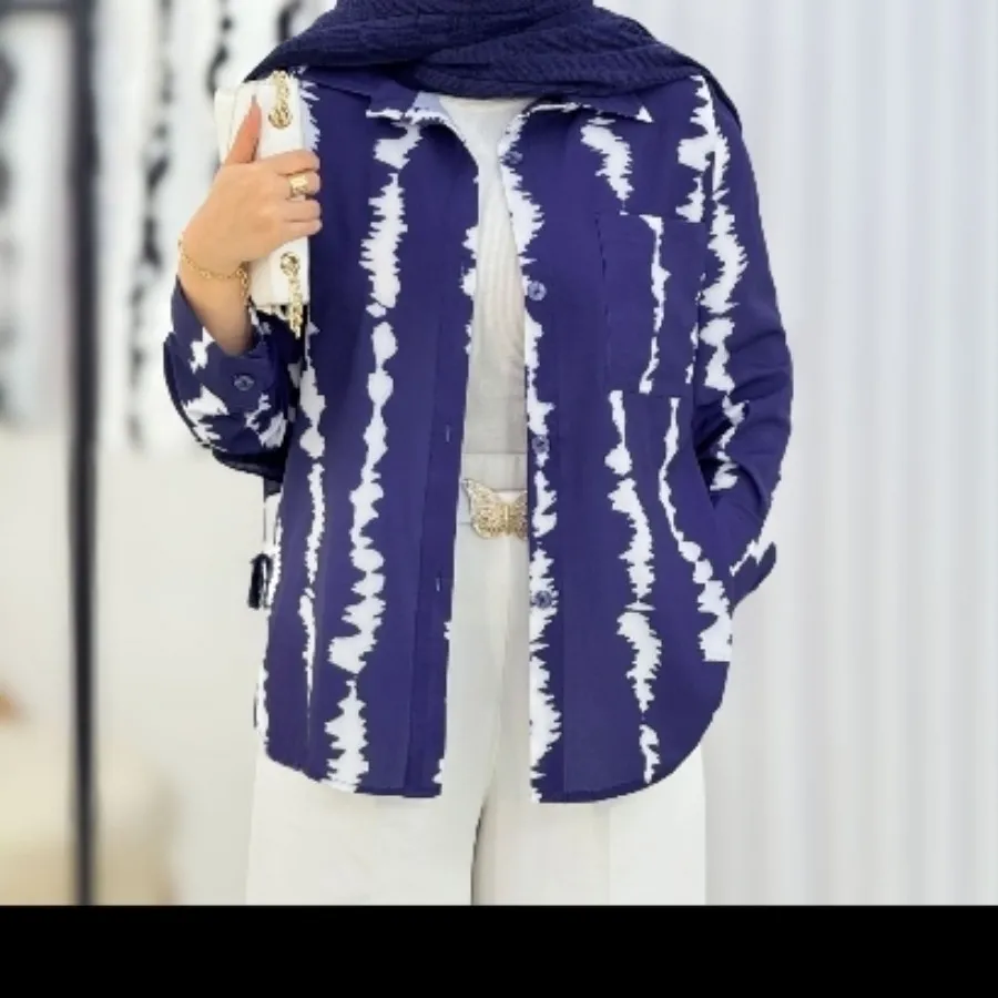 شومیز سورمه ای