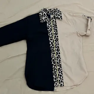 شومیز نخی پلنگی خوشگل