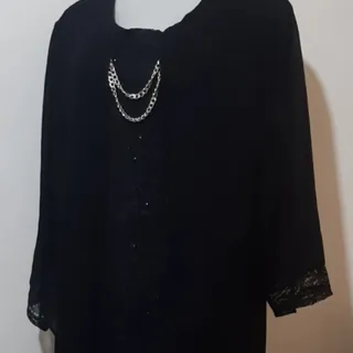 مانتو مشکی مجلسی