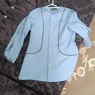 کت آبی زیپی