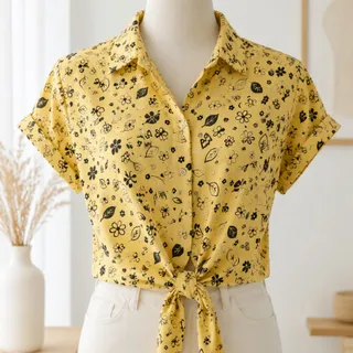 شومیز گره ای نخی