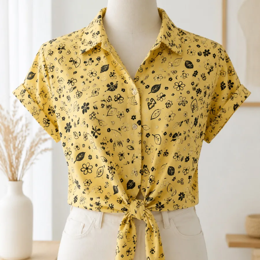 شومیز گره ای نخی