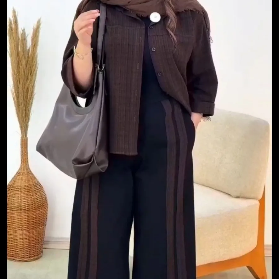 ست شومیز شلوار شانتون