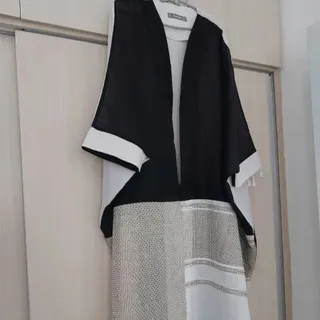 مانتو سایز بزرگ همراه شال