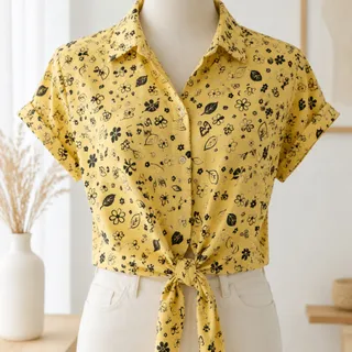 شومیز گره ای نخی