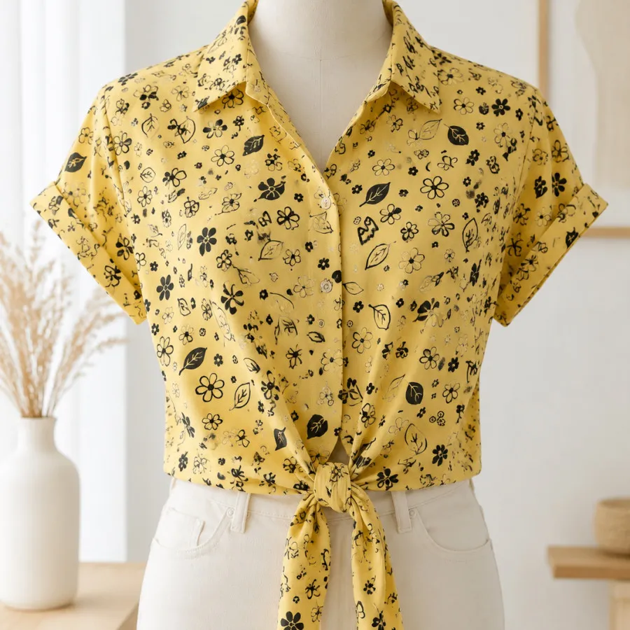 شومیز گره ای نخی