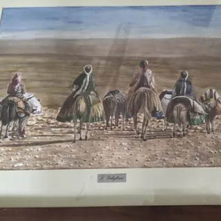 نقاشی آبرنگ اثر استاد