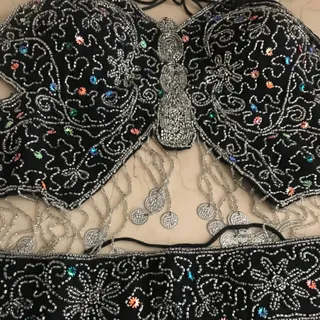 لباس دو تکه رقص سکه ای