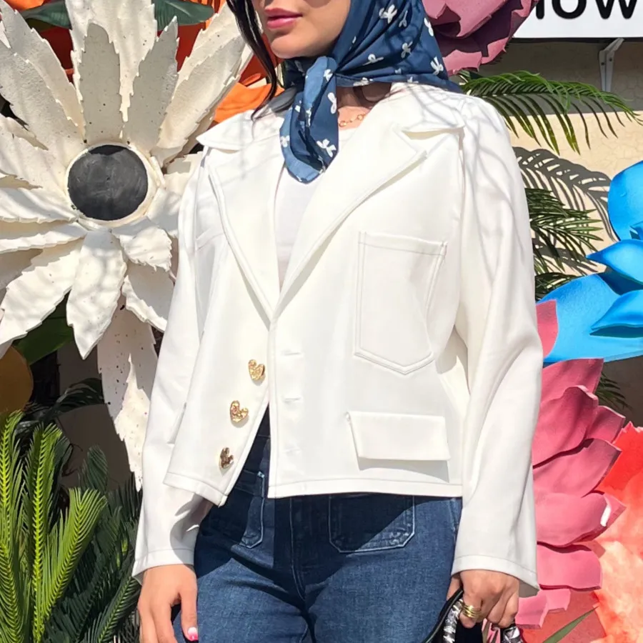 کت کرپ دوخت دار