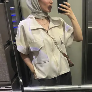 ژیله آستین کوتاه کرپ
