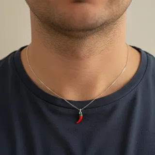 گردنبندفلفل نقره