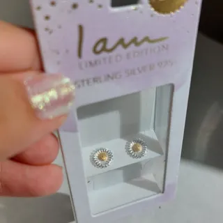 گوشواره نقره برند iam