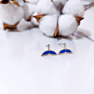گوشواره نقره دم وال
