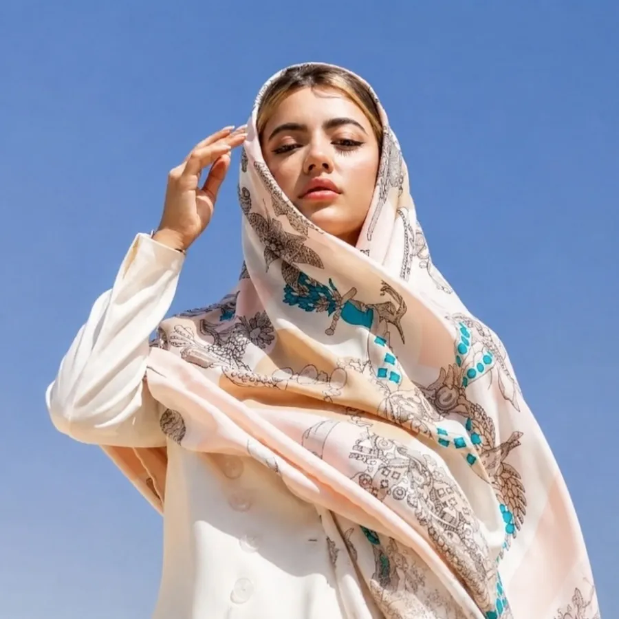 روسری کجراه بهاره