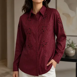 شومیز نگین کاری