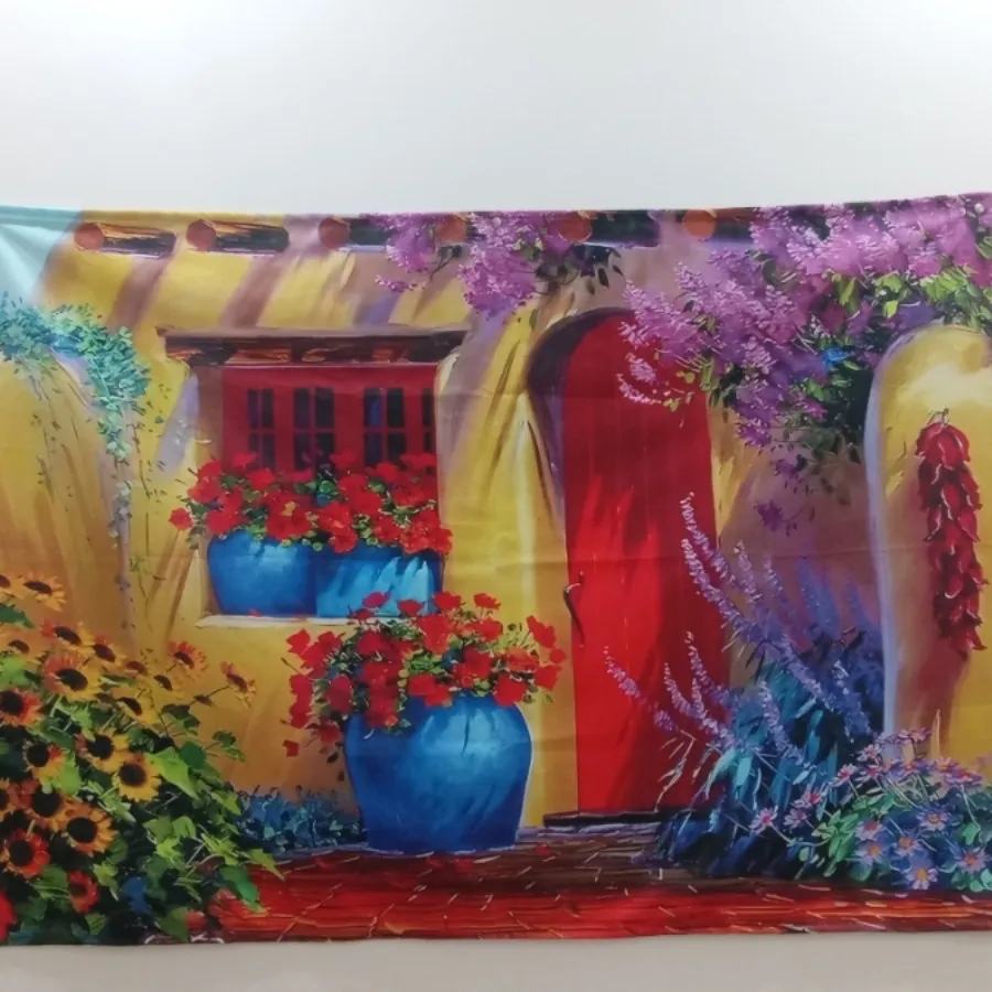 پوستر خانه سنتی پارچه ای