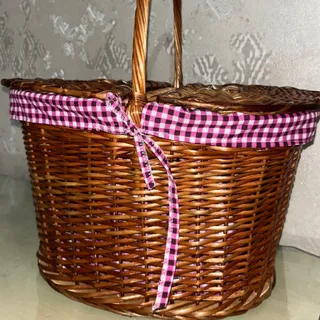 سبد پیک نیک حصیری مروار