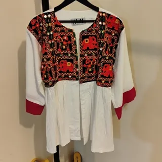 مانتو آینه کاری شده