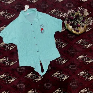 بلوز جلو گره ای نخی