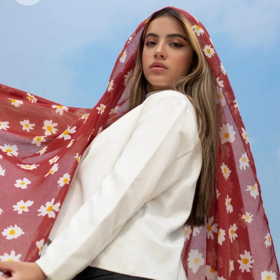 شال نخی بابونه