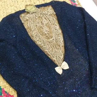 ژاکت بافت لمه دار