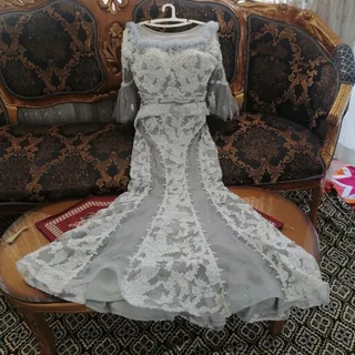 پیراهن فول فول کارشده