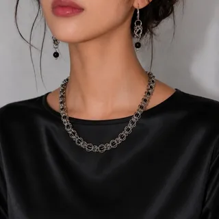ست کریستال سیاه کد 006