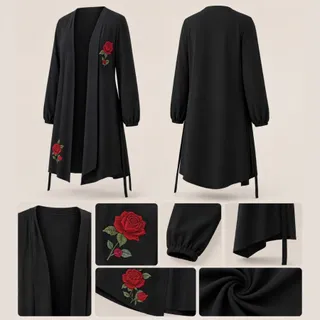 رویه لباس گلدوزی شده