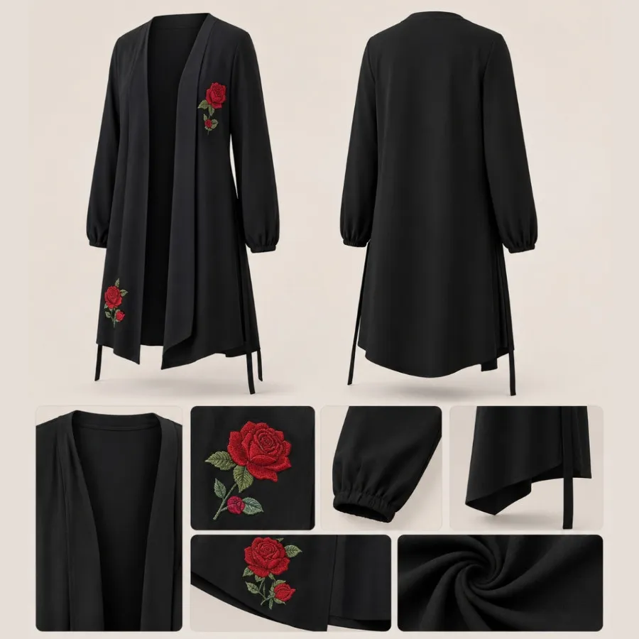 رویه لباس گلدوزی شده