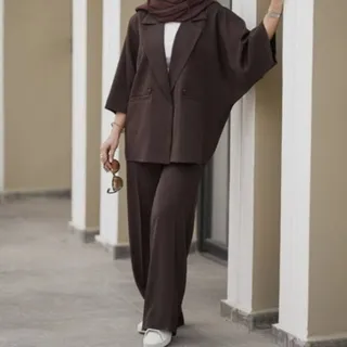کت و شلوار قهوه ای