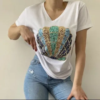 تیشرت نخ پنبه لادرا