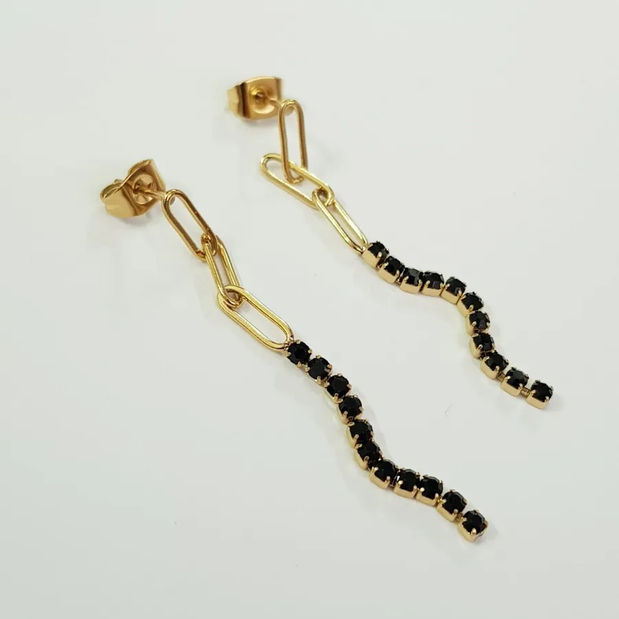 گوشواره استیل روکش طلا