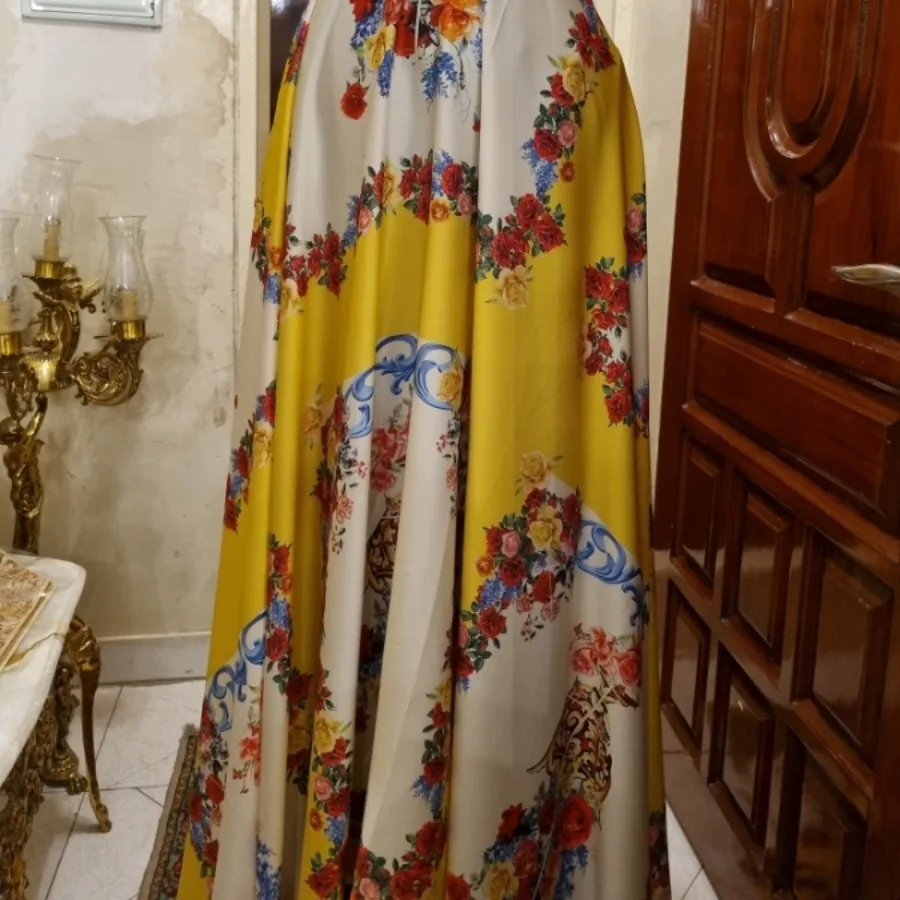 چادر سیلک ابریشم گلدار