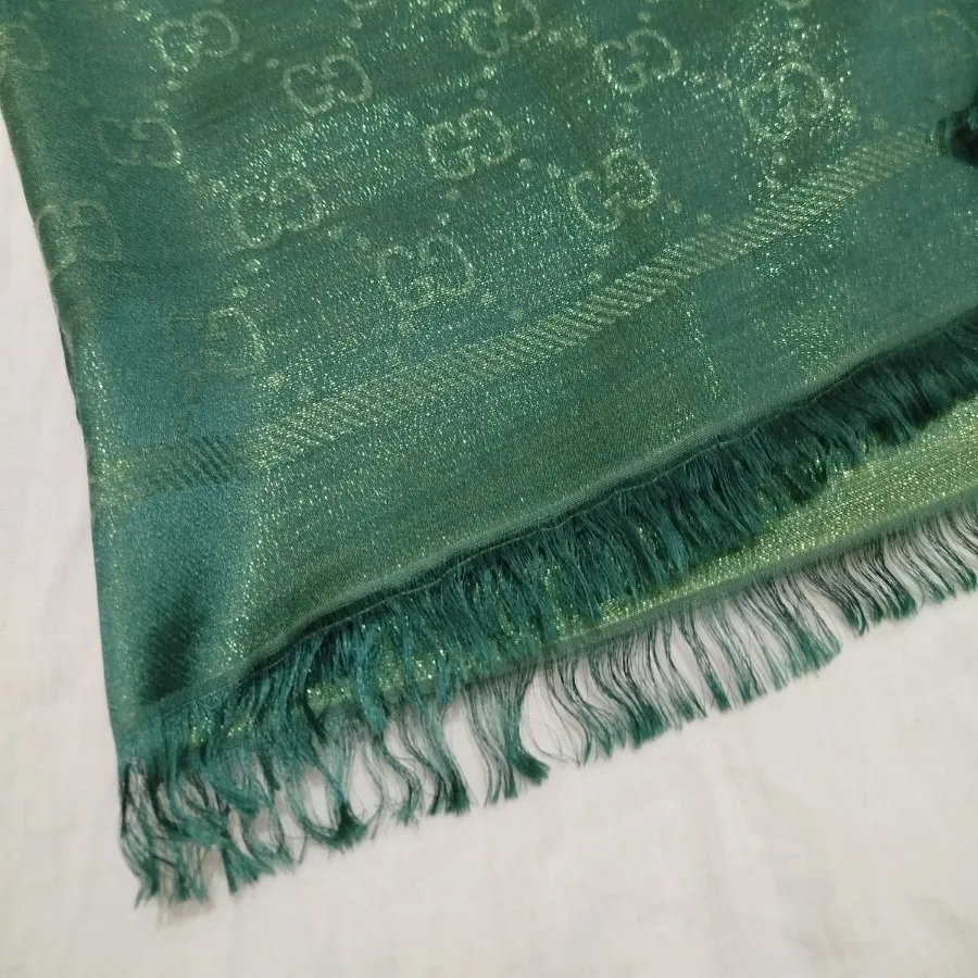 روسری ابریشم گوچی لمه دار