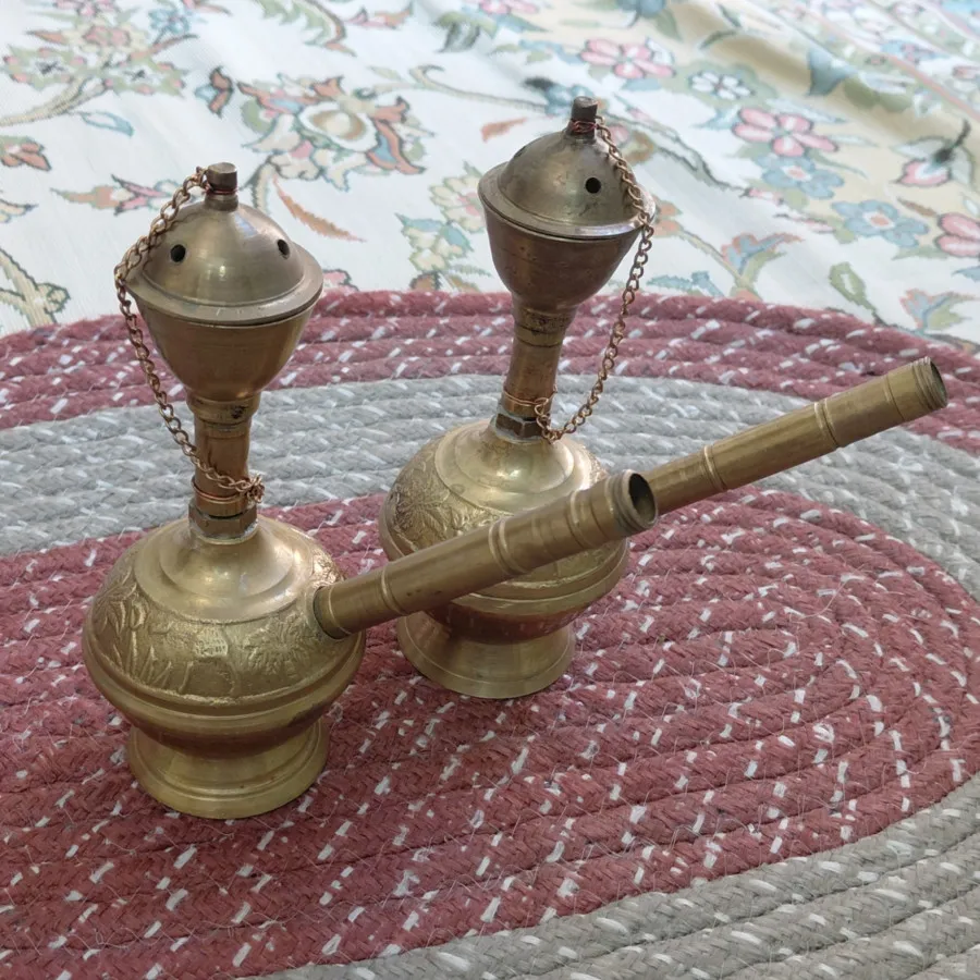 گلاب پاش برنجی آنتیک