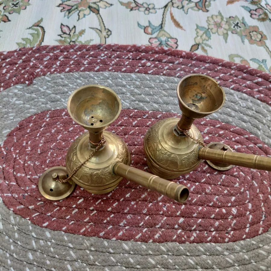 گلاب پاش برنجی آنتیک