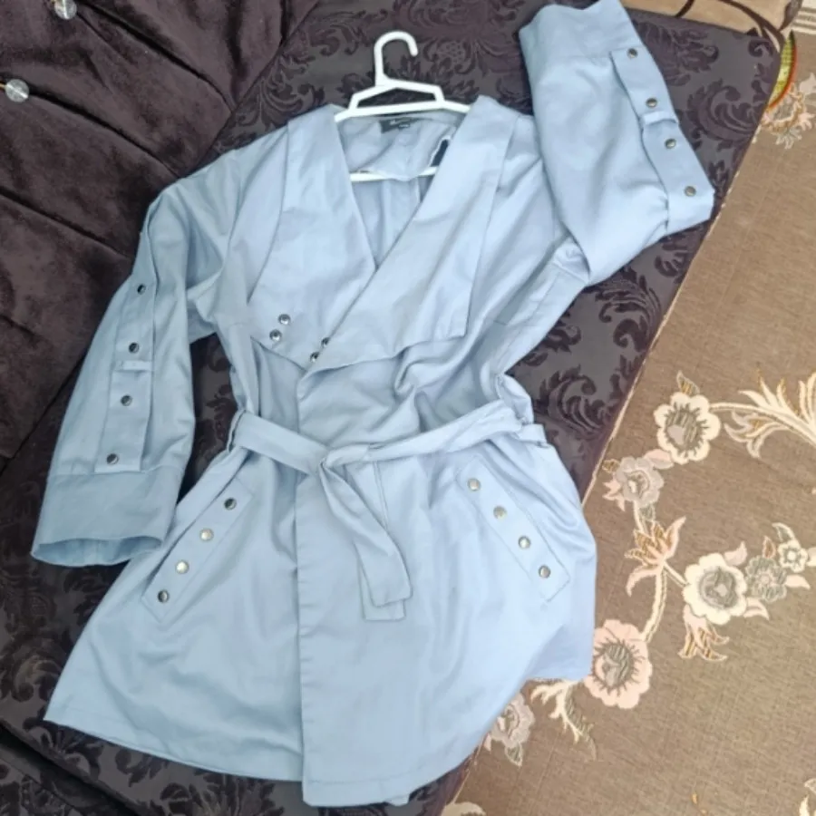 کت آبی طوسی