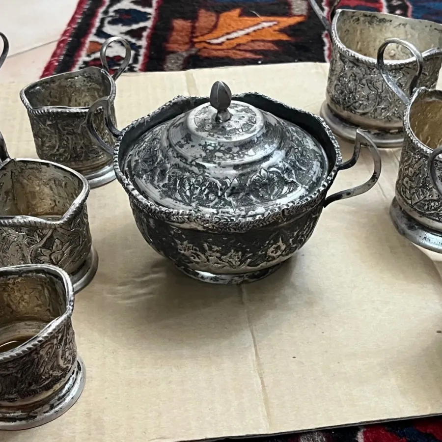 ست انگاره و قندان